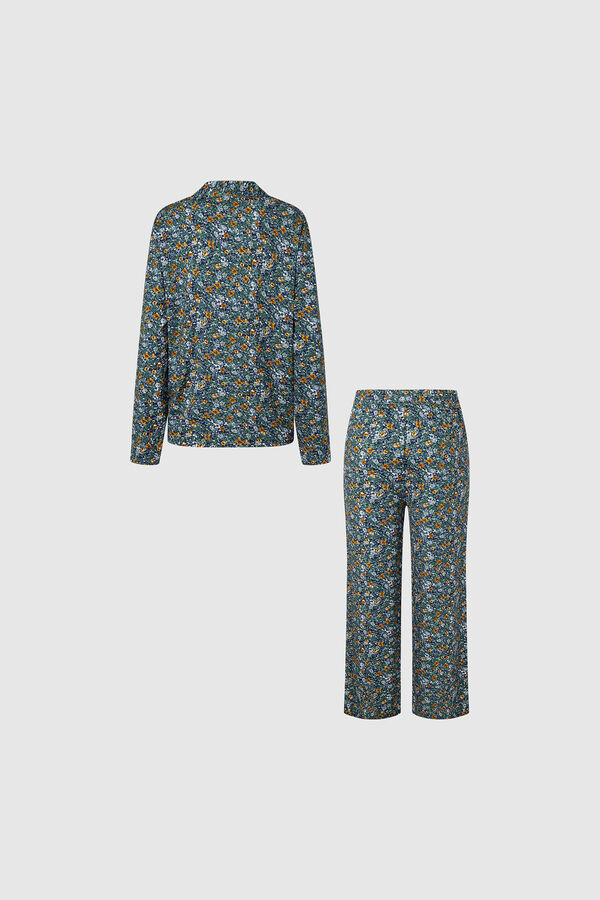 Womensecret Set pijama estampado floral  blue