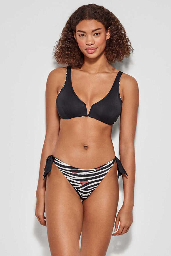Womensecret Reversible non-wired bikini top Print