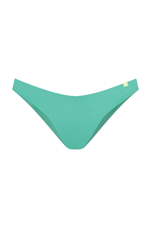 Womensecret Green ruched Brazilian bikini bottoms green