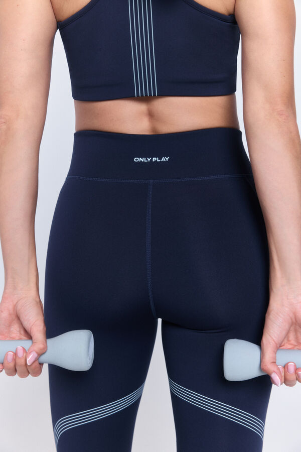 Only Play High-waisted leggings B-Dry blue