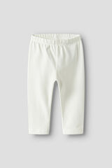 Name it Leggings de algodão orgânico liso branco