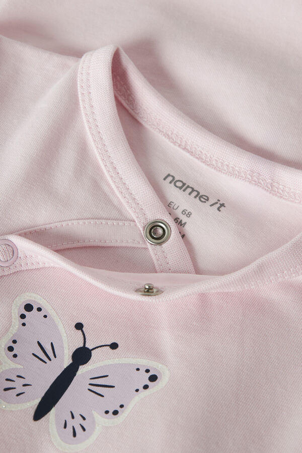 Name it Baby opening bodysuit pink