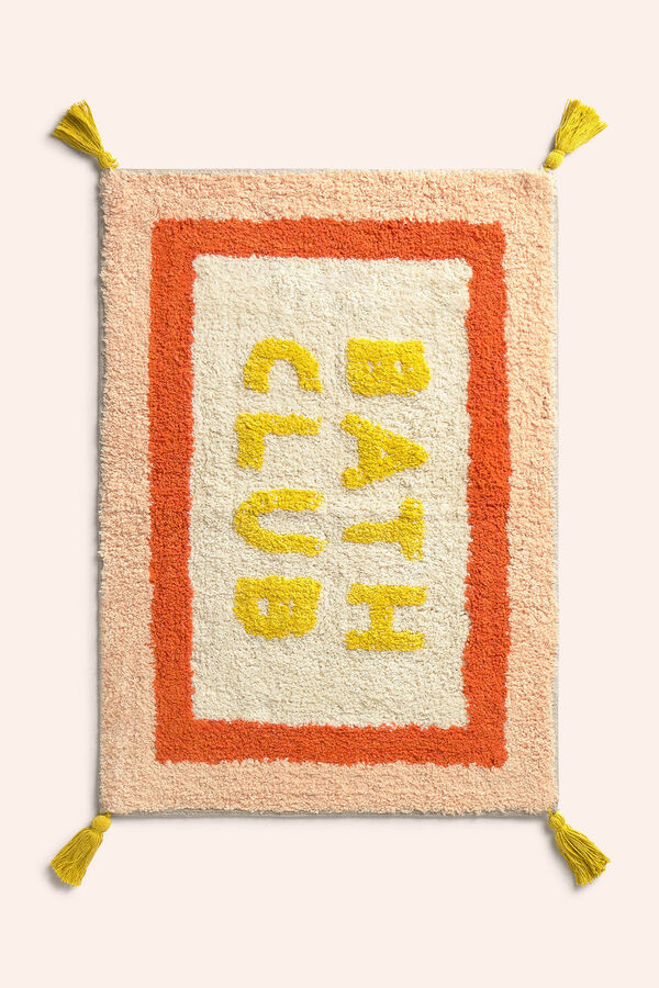 Calma House Club bath mat red