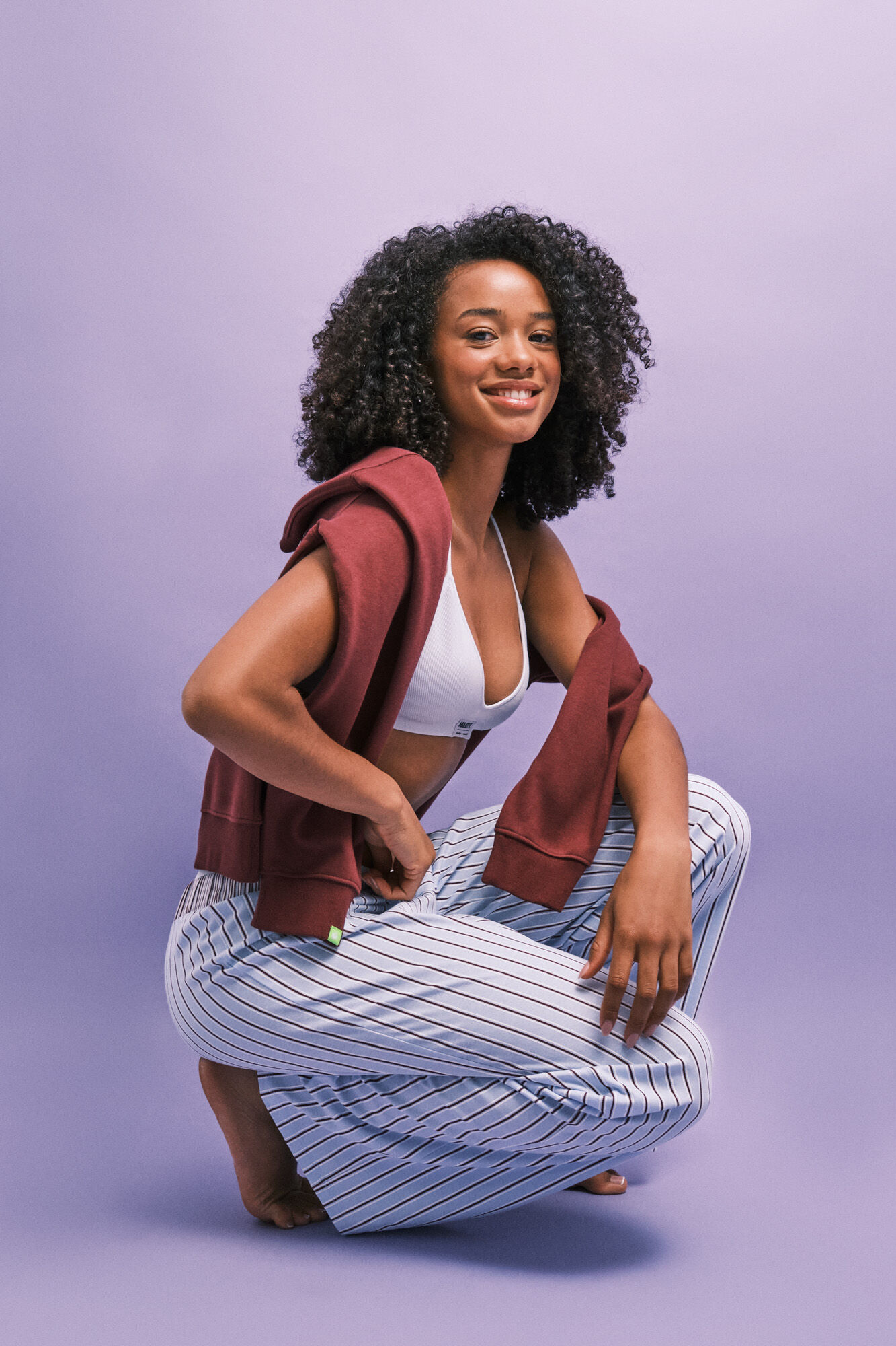 HI&BYE Soutien-gorge triangle rembourr&eacute; bleu clair