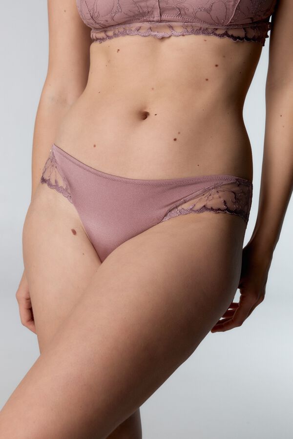 Black Limba Hannah Brazilian panty pink