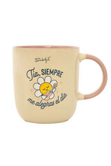 Mr. Wonderful Taza T&iacute;a, siempre me alegras el d&iacute;a estampado