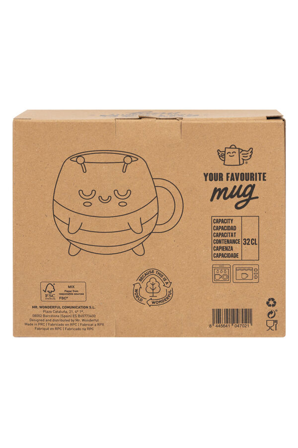 Mr. Wonderful Taza 3D - Abeja estampado