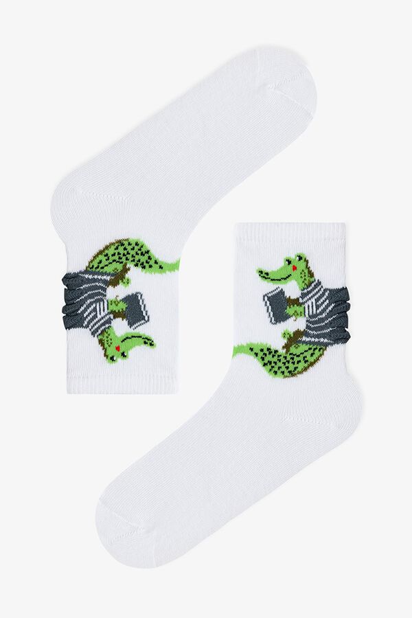 Penti Striped dragon 3-pack ankle socks printed