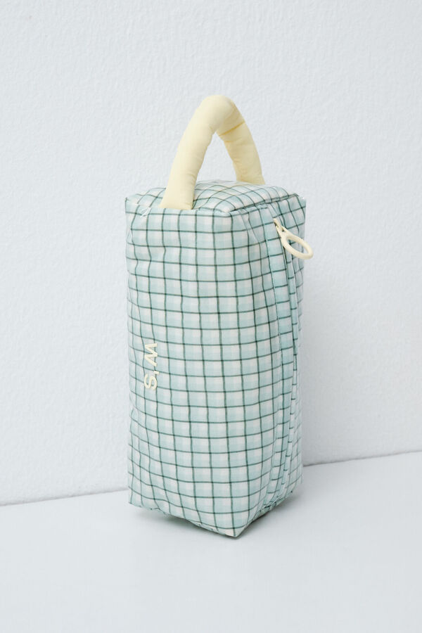 Women'secret Plaid small vanity case with handle printed