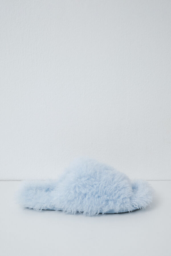 Women'secret Blue plush slippers blue