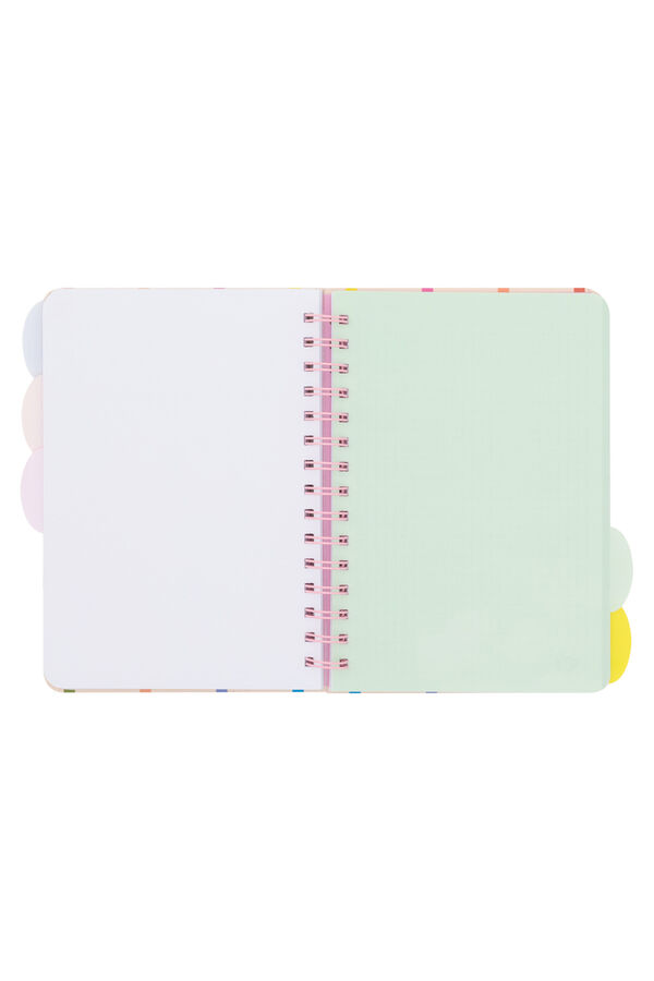 Mr. Wonderful A5 notebook with folding tabs partitions-Dreaming, creating, shining printed