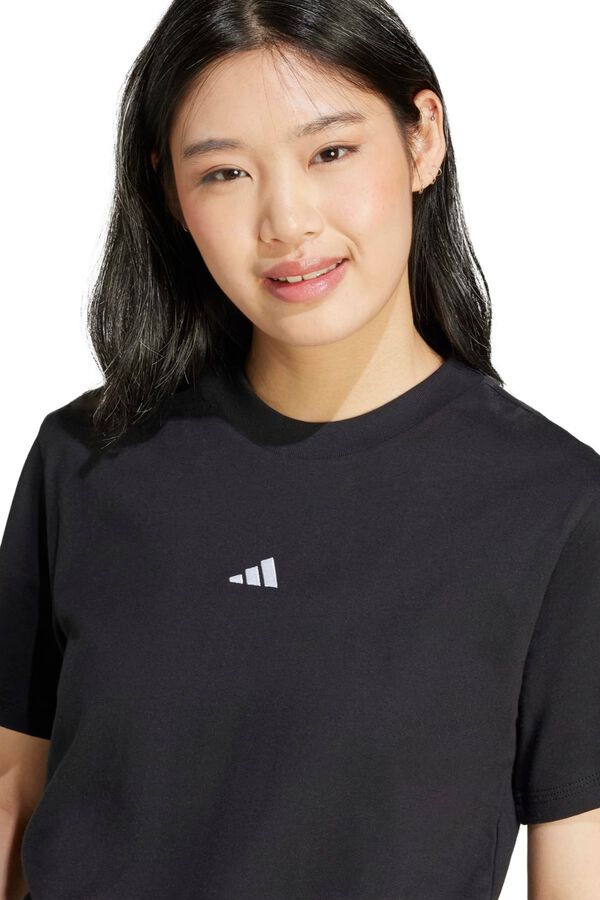 Adidas Majica od pamuka s malim logotipom Crna