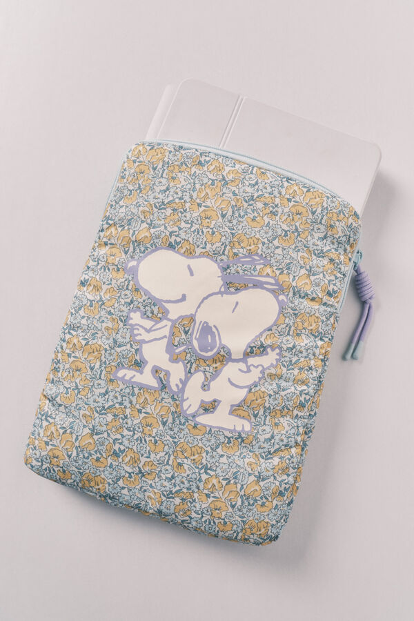 Women'secret Housse de tablette &agrave; petites fleurs Snoopy imprim&eacute;