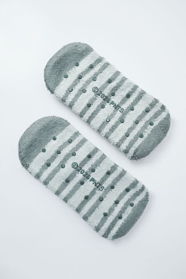 Women'secret Green striped long socks green