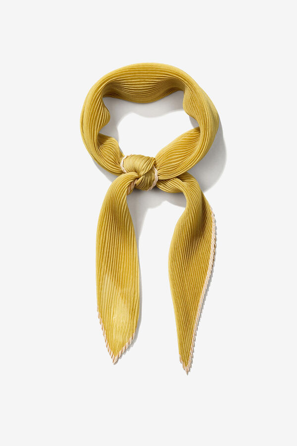 Vilanova Semi-transparent pleated bandana green