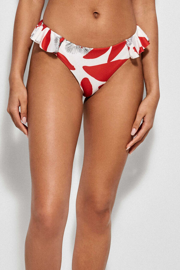 Womensecret Ruffle bikini bottoms Print