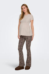 Only Maternity Camiseta de manga corta maternity  beige