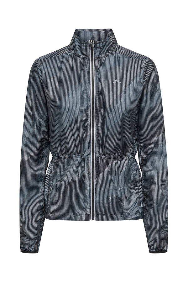 Only Play Casaco t&eacute;cnica de corrida cinzento