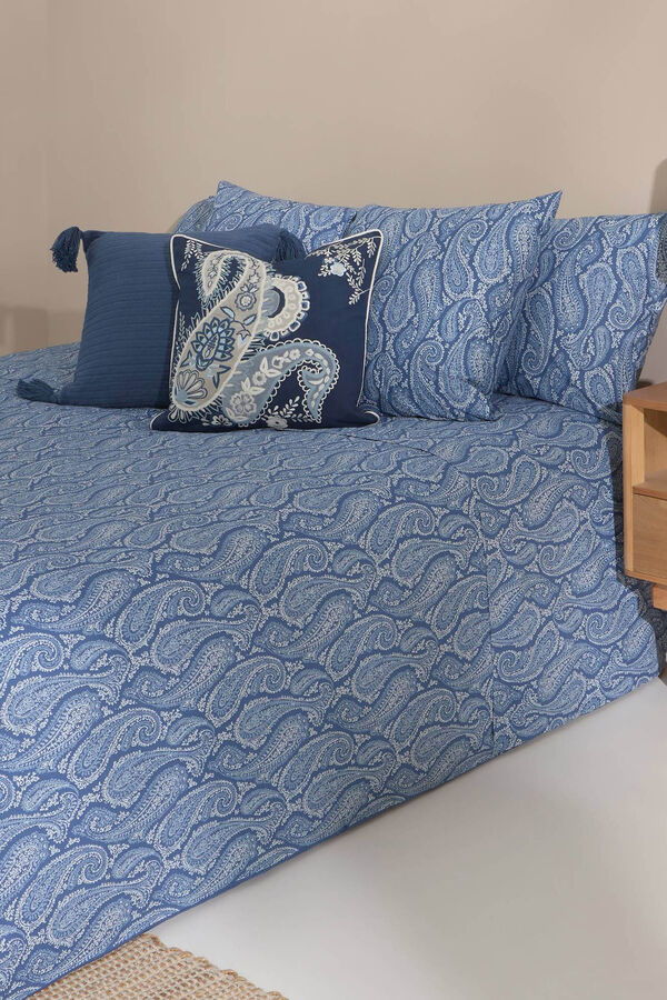 Womensecret Paisley cotton sheet. For a 150-160 cm bed. S uzorkom