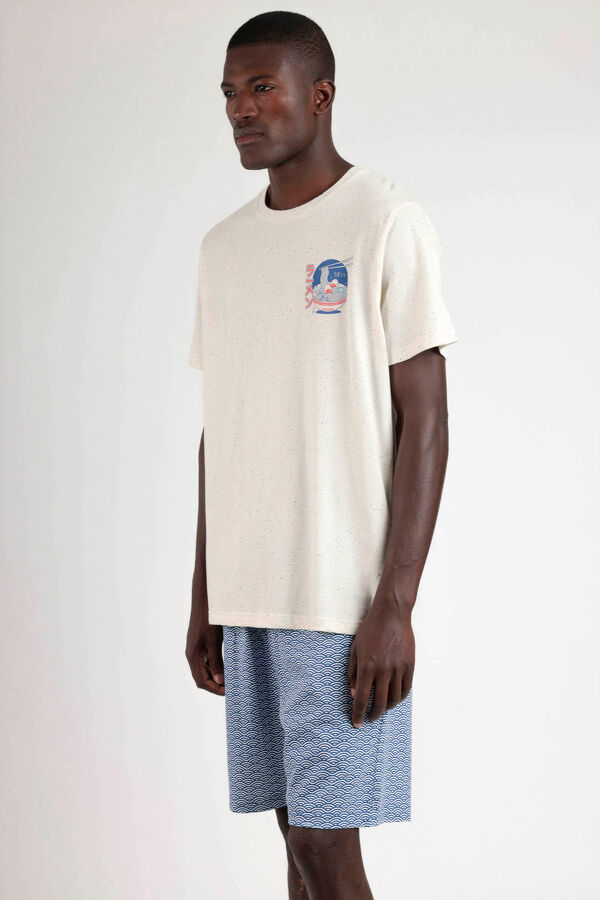 Admas Pijama corto ramen  blanco