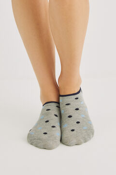 Womensecret 3-pack printed cotton no-show socks printed