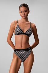 Calvin Klein Top de bikini triangular estampado estampado