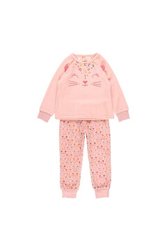 Womensecret Pijama terciopelo de niña - orgánico rosa
