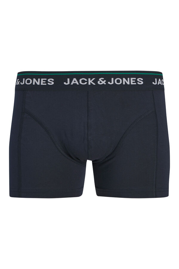 Jack & Jones Pack 3 boxers em algod&atilde;o azul