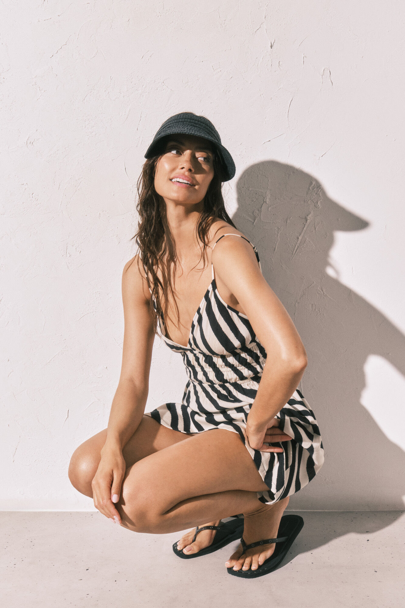 Women'secret Visera efecto rafia negra