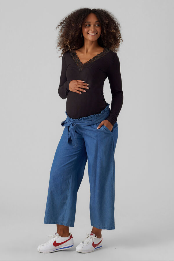 Mamalicious Top de malha para maternity  preto