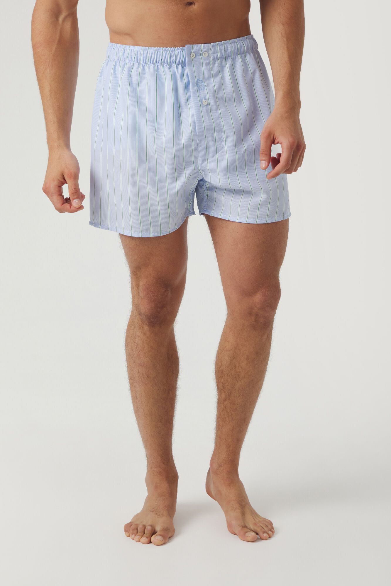 Kiff-Kiff B&oacute;xer algod&oacute;n azul raya verde