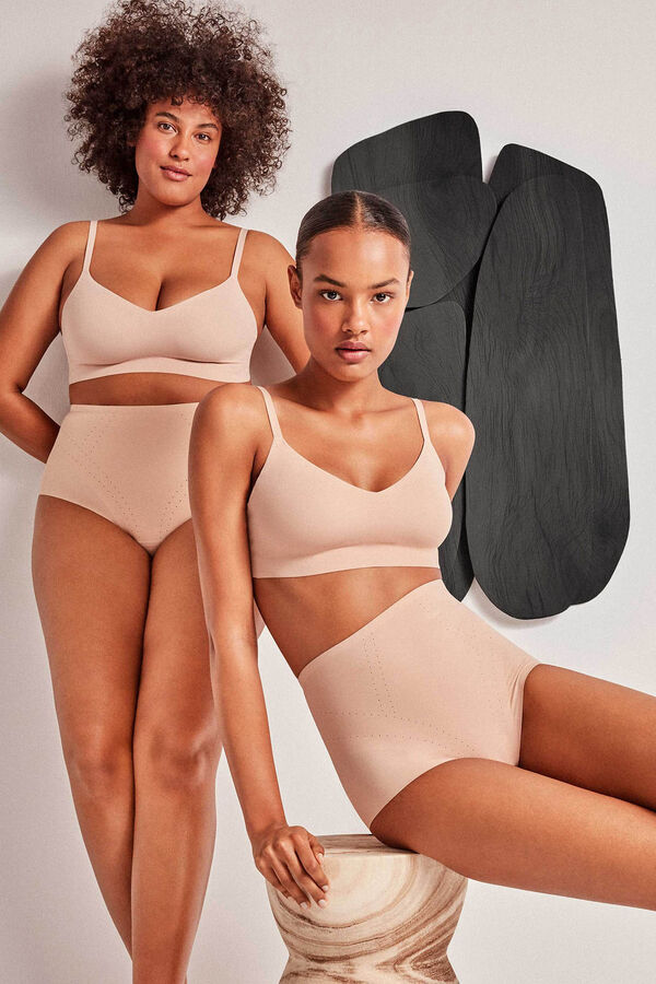 Gisela High waisted slimming girdle nude