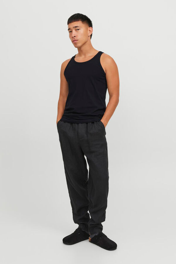 Jack & Jones Pack of 2 sleeves t-shirts black