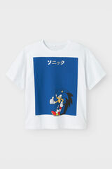 Name it T-Shirt Junge Sonic Wei&szlig;