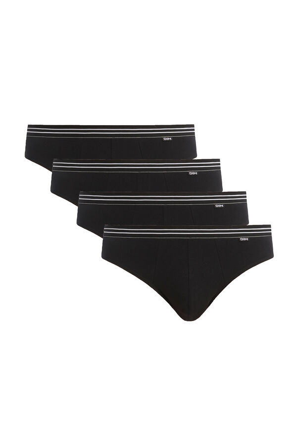DIM Pack 4 slips algod&oacute;n negro