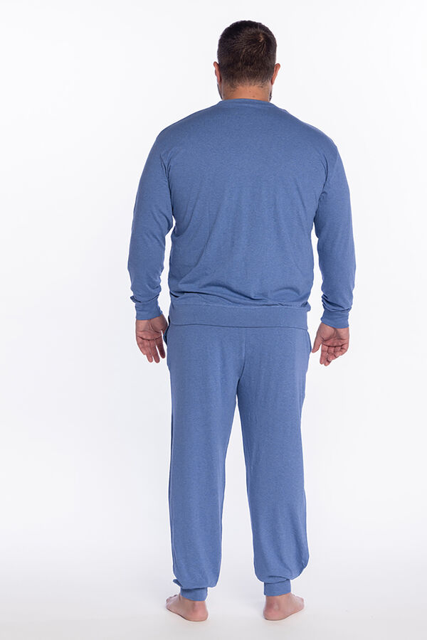 Punto Blanco Pijama comprido homem azul