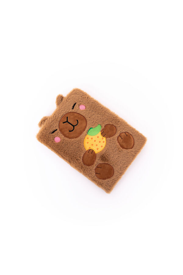 Mr. Wonderful A5 plush notebook - Capybara printed