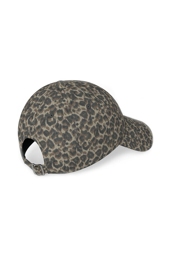 Pieces Leopardenmütze Schwarz