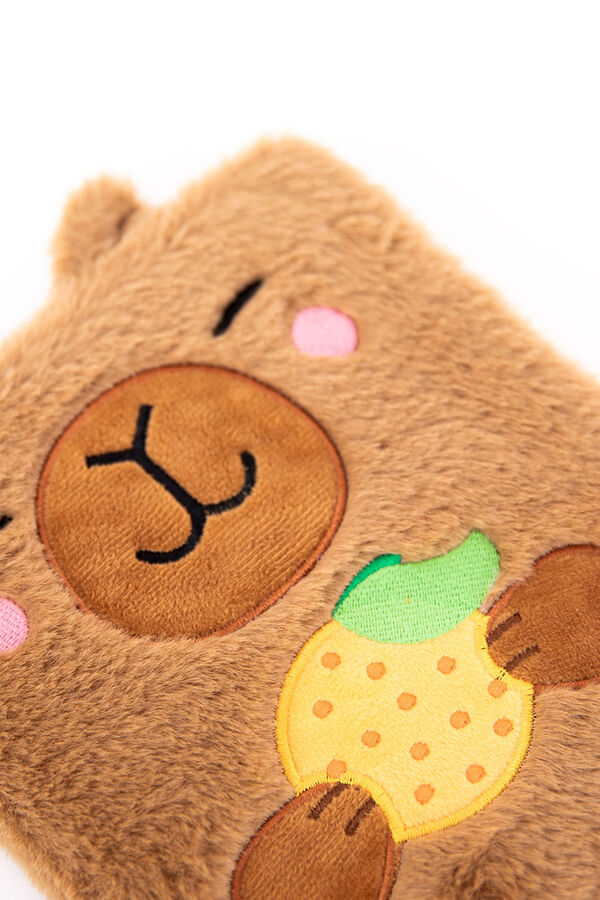 Mr. Wonderful A5 plush notebook - Capybara printed