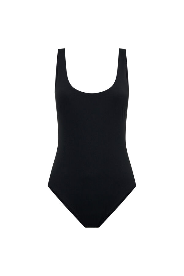 Modibodi Ba&ntilde;ador menstrual cuello redondo negro