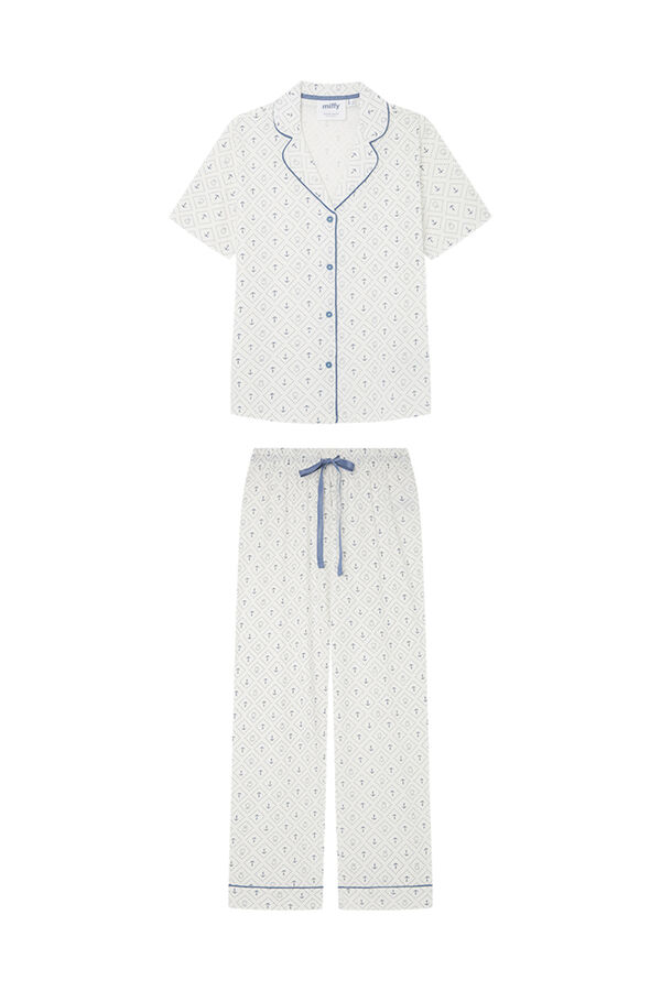 Womensecret Pyjama Hemdlook 100 % Baumwolle Miffy Weiß