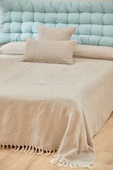 Womensecret Sahil beige two-tone woven bedspread Bež