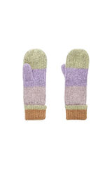 Pieces Luvas color block rosa