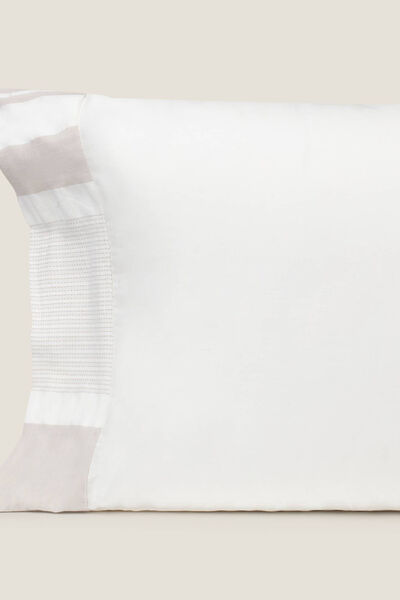 Womensecret Textured cotton pillowcase marron