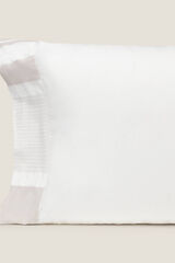 Womensecret Capa almofada 100% algodão texturas. Cama 80-90 cm. bege