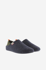 Victoria Recycled felt slippers with neoprene back blue