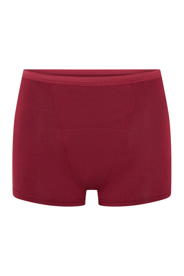 Modibodi Short Menstrual Bamb&uacute; Flujo S&uacute;per Red burdeos