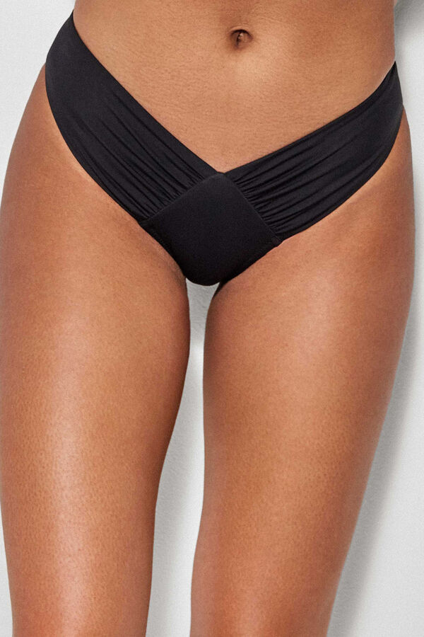 Womensecret V-front Brazilian panty fekete