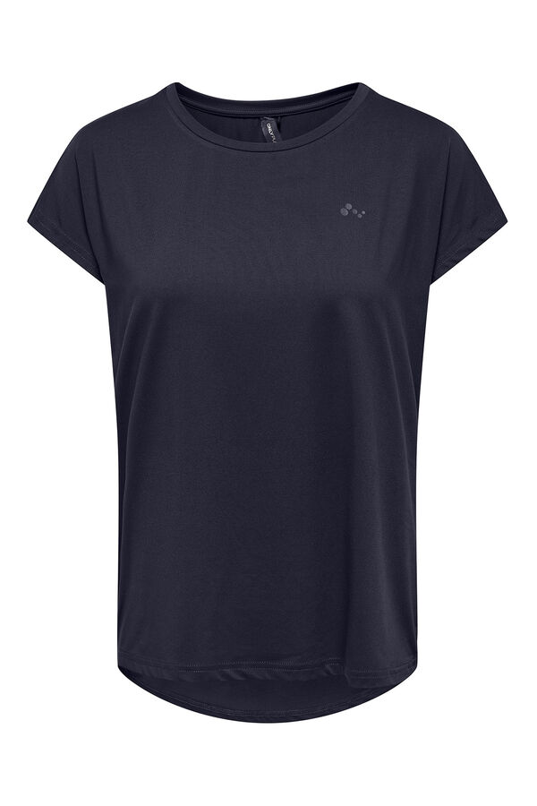 Only Play Camiseta t&eacute;cnica manga murci&eacute;lago azul