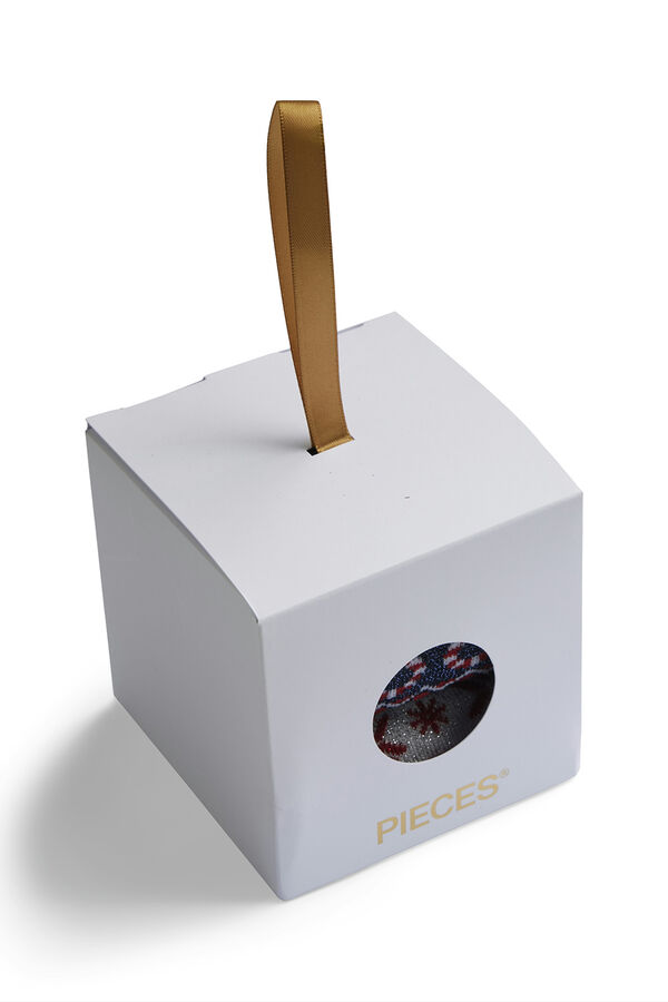 Pieces Socken Weihnachtsfest Grau